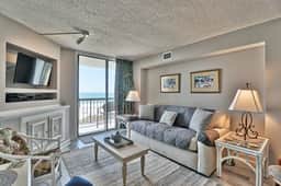 Oceanfront Waterpointe1 406-3b/2b-Sleeps 6-Balcony-WIFI-TV-Pool-Family Friendly